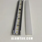 پروفیل لاین نوری / چراغ خطی به همراه دیفیوزر (طلق) کد 36